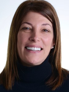 Woman after porcelain veneers